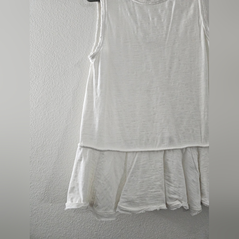 We The Free White Sleeveless Tiered Tank Top - Picture 6 of 13